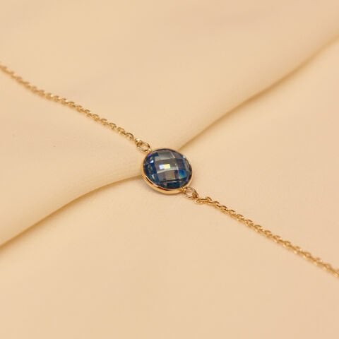 Firuze Sıvama Taşlı Modern Bileklik