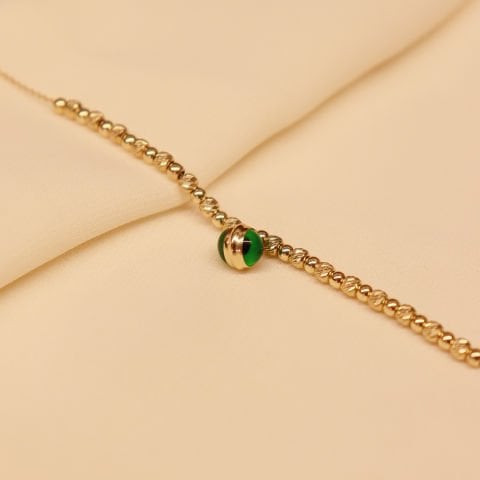 Yeşil Gözlü Dorika Modern Bileklik